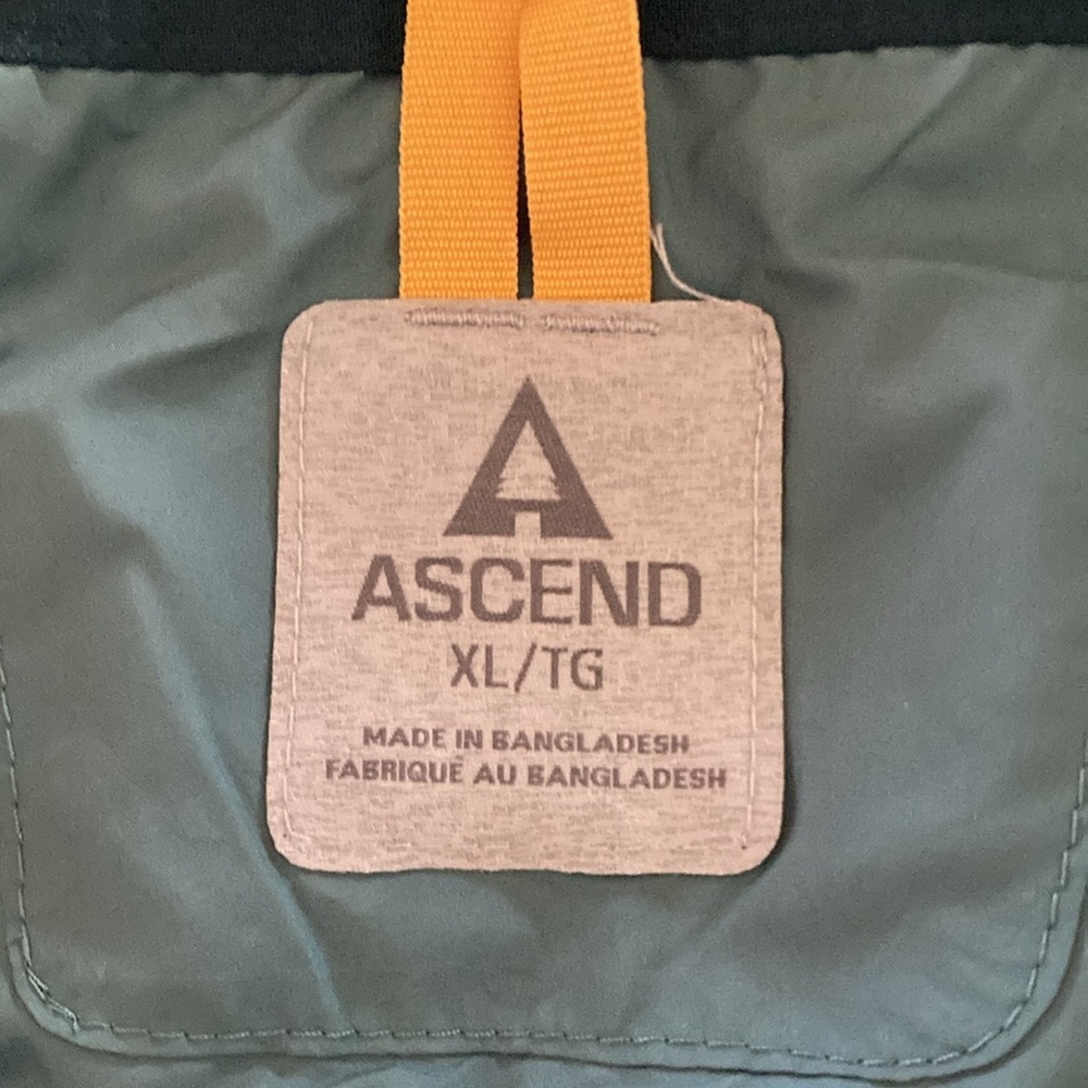 Ascend women’s XL hooded jacket outdoors hiking green peaks nylon fleece - Picture 5 of 11